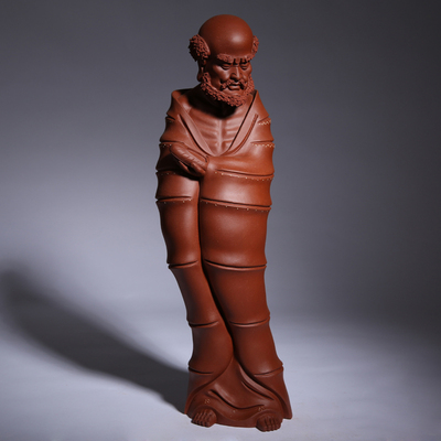 中国紫砂雕塑大师 张帆《达摩》