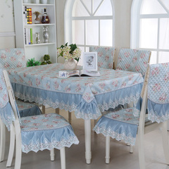 欧式餐桌布椅套椅垫套装桌布布艺餐椅垫套台布茶几布椅子套坐垫罩