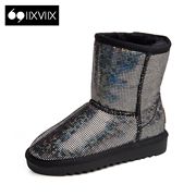 New shiny IIXVIIX 2015 winter snow boots children short tube magic comfort shoes SN54130786