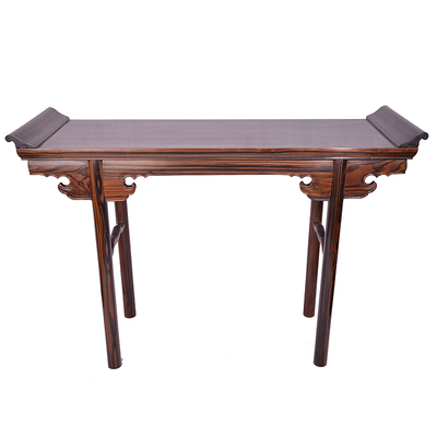 万少君工作室【明式香案】作品 条纹乌木家具