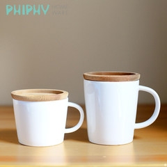 Phiphy非非陶瓷马克杯带盖创意家用咖啡果汁水杯欧式复古情侣杯子