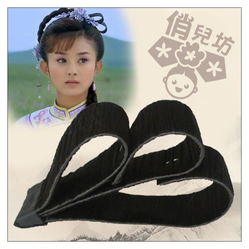 还珠格格晴儿造型假发/赵丽颖古装造型影楼发型/蝴蝶花假发片发排
