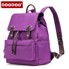 Doodoo casual backpack girl Korean version flows Institute wind autumn women bag travel bag Street nylon backpack bag