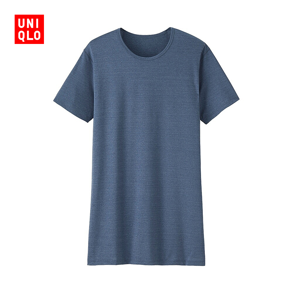 男人总要有几件纯色的T恤:UNIQLO 优衣库 AIRism 男士圆领短袖T恤162849