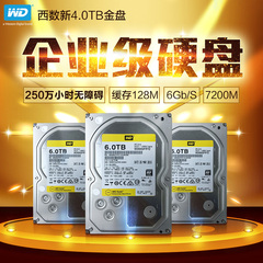 WD/西数企业级硬盘金盘4TB WD4002FYYZ NAS服务器黑盘升级版