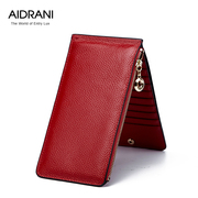 Ai Danni new wallet large zip around wallet card leather card holder bank card holder wallet ladies thin section boom