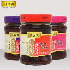 豆豉 鸿兴源私房豆豉酱3瓶葱香 香菇 笋干豆豉（可换口味）下饭酱