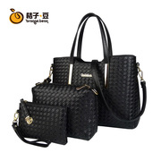 2015 autumn fashion handbags new Europe and three-piece suit size bun bag lady laptop shoulder Messenger bag