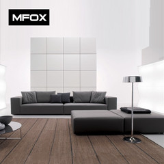 MFOX北欧极简现代小户型特价客厅高档简约组合布艺沙发8006#