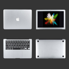 苹果银色macbook电脑air13笔记本pro13寸外壳贴膜11保护12贴纸15