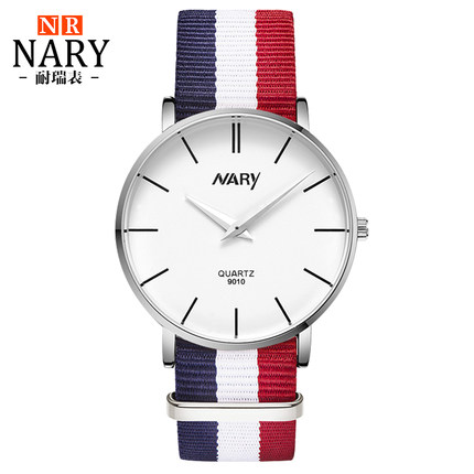 nary耐瑞高档超薄尼龙时尚手表