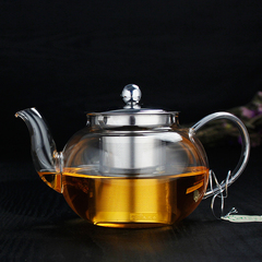耐热玻璃花茶泡茶壶耐高温功夫红茶具不锈钢过滤泡茶杯冲茶器套装