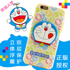哆啦A梦炫彩iPhone6s Plus手机壳苹果6Plus机器猫保护套5.5寸