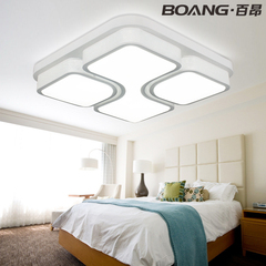 大气方形主卧室灯温馨吸顶灯LED客厅灯现代简约遥控无极调光可选