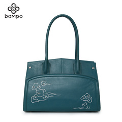 Banpo handbag genuine suede leather 2015 counters China wind ethnic wind original eye one-shoulder bag