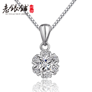 Wu Yue Lao Pu female clavicle S925 silver necklace, silver chain silver-encrusted Japanese and Korean jewelry jewelry birthday gifts