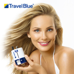 TravelBlue/蓝旅全球通用双USB转换插头 英标美标欧标奥标转换器