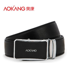 Aucom men's belts new business casual men's automatic buckle leather belt authentic Korean fashion men belt