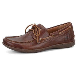 美国直邮born/博仁 411202男鞋系带皮质橡胶底休闲鞋帆船鞋