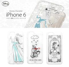 迪士尼iPhone6s手机壳4.7锡箔冰雪奇缘外壳苹果pg6保护套日本代购