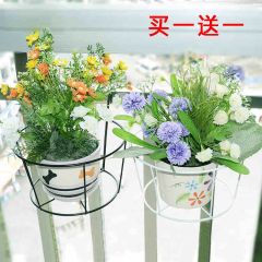 全译花架铁艺新式创意花架阳台客厅房间落地式办公室内外小花架