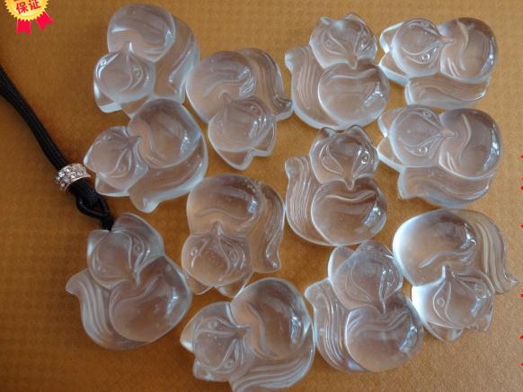 Yunnan Longling natural Shuimo men and women Pendant Boutique fluorescence Little Foxes Pendant sweater chainin the Jewelry/Diamond/Jade/Gold , Other natural jade , Choker category - from Buy2taobao.com to provide professional Taobao agent buy service