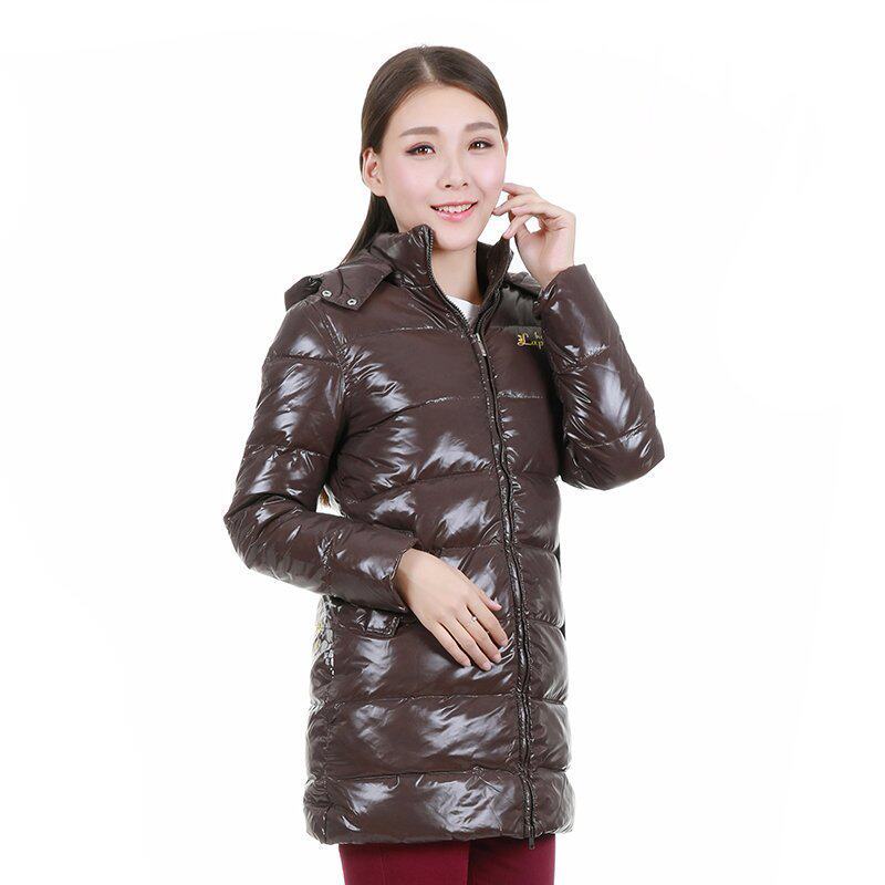 lapagayo(拉柏家雅)冬装休闲女装带帽修身梭织薄羽绒a11dj3901a——拉