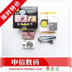 翻转屏自拍神器Nikon/尼康 COOLPIX S6600女生数码相机带WIFI正品