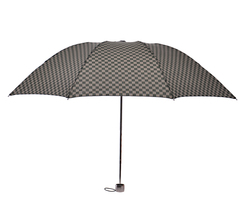 英伦风商务格子雨伞折叠 晴雨伞男女士 三折创意晴雨伞包邮