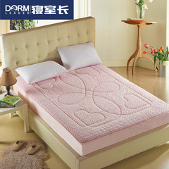 加厚床褥子床垫 婚庆床笠玫瑰绒席梦思保护套床褥床护垫1.5m1.8米