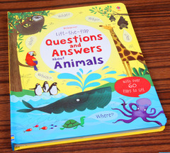 原版英文绘本 翻翻 动物的问题与答案 揭秘动物的秘密