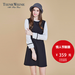 Teenie Weenie小熊2016冬季新品女士经典连帽套头卫衣TTMW68960I