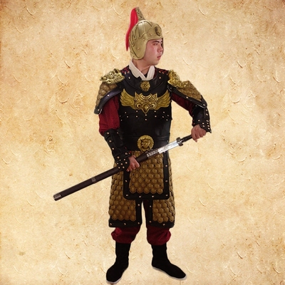三国武将将军盔甲元帅铠甲岳飞霍去病赵云黄盖影视演出戏服装出租