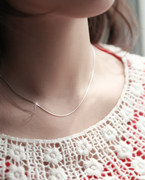King Joker Pack email chain Korean fine octagonal snake chain necklaces short clavicle bone women Korea jewelry