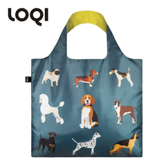 预售LOQI轻薄耐重40斤折叠环保万用袋大容量妈咪包购物袋 宠物狗