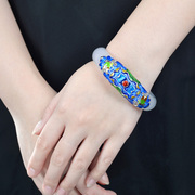 Thai natural jade bracelet s925 silver cloisonne Japanese and Korean fashion Joker bracelets Ms Shao LAN technology