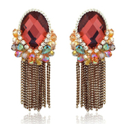 Mu-Mu-temperament long earrings women''s earrings Jewelry China Peking Opera tassels bride accessories ethnic earrings 125
