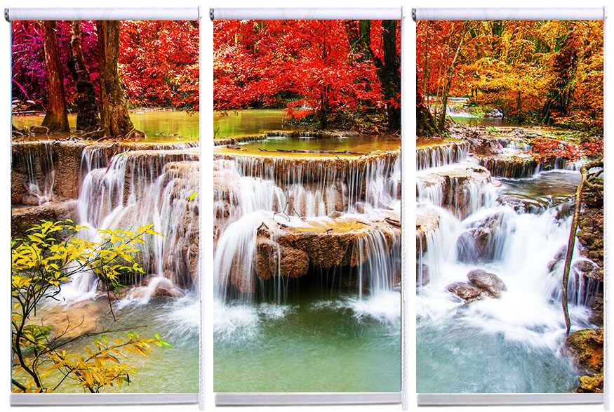 定制窗帘画可水洗风景卷式卷帘装饰画名盛书房定制窗帘