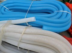 蓝白塑料管 园艺浇花软管 洗衣机注水/排水管1.8-3厘米口径