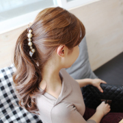 Xin Mei Korean faux pearls banana clips and twisted clips hair ACC