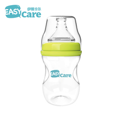 伊斯卡尔PP宽口径婴儿塑料奶瓶 宝宝奶瓶不带吸管手柄160/240ml