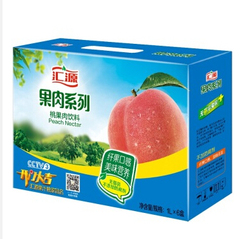 特价包邮/汇源 桃果肉果汁1L*6盒  100%百分之百纯果汁