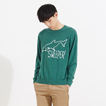 美特斯邦威2015秋装新款男圆领动物字母提花长袖毛衫吊牌价199