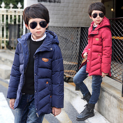 童装男童冬装棉衣2016新款韩版中长款儿童加厚小孩外套冬款棉袄潮
