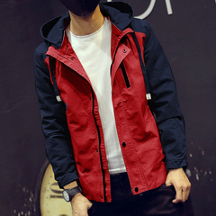 男士外套秋季2016新款秋装青年韩版修身夹克青少年休闲薄款上衣服