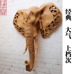 动物大象头壁挂壁饰家居复古墙面装饰品创意墙饰挂饰挂件开业礼物