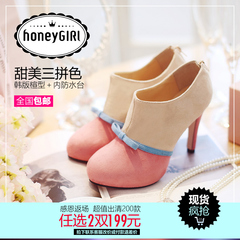 #HoneyGIRL Tian Shen sweet deep autumn new shoes shoes shoes stiletto high colour matching high heel shoes women