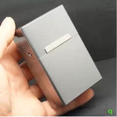 创意金属磁石感应自动香菸盒 个性铝合金烟盒20支装超薄 烟具批发