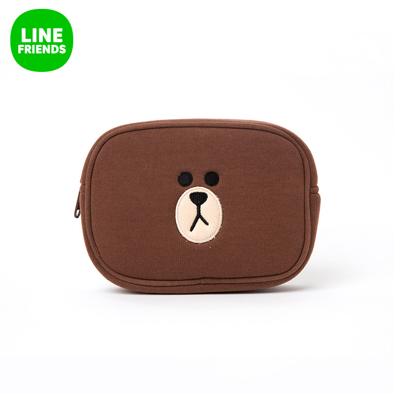 LINE FRIENDS 布朗熊可爱多功能手包 呆萌卡通形象设计产品展示图4