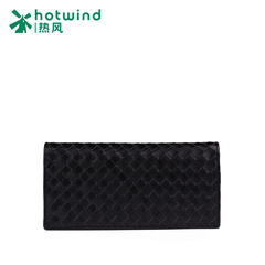 Hot new men''''s knit long folded wallet wave Korean version of Bill clip wallet men 5102W5806